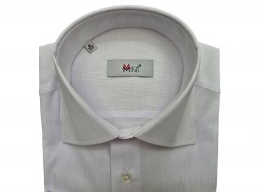 Uni Streifen Herren Hemd Langarm Regular