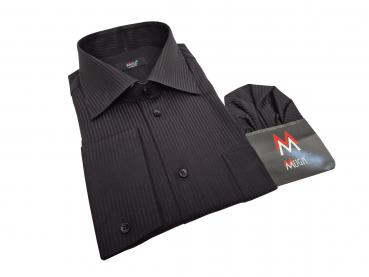 Extra langer Arm Herren Hemd Schattenstreifen Regular