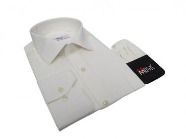 Elegante Herren Hemd Langarm Schattenstreifen