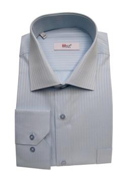 Elegante Herren Hemd Langarm Schattenstreifen