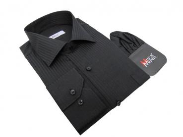 Elegante Herren Hemd Langarm Schattenstreifen