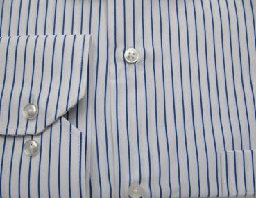 Langarm Herrenhemd gestreift Klassisch