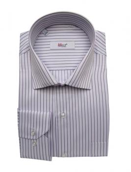 Langarm Herrenhemd gestreift Klassisch