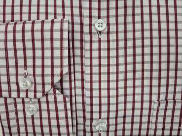 Regular Herren Hemd Kariert Langarm