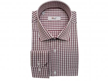 Regular Herren Hemd Kariert Langarm