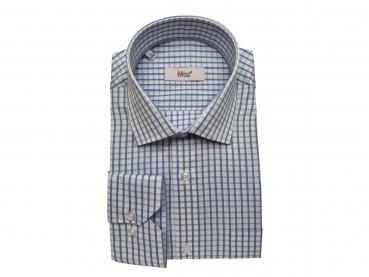 Regular Herren Hemd Kariert Langarm
