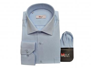 Fischgratmuster Lang Arm Herren Hemd Regular