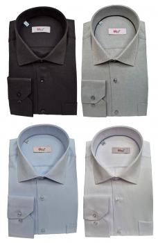 Fischgratmuster Lang Arm Herren Hemd Regular