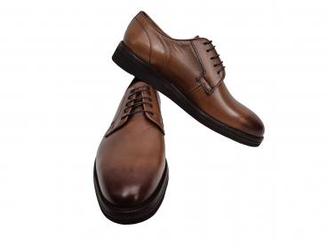 Herren Lederschuhe Bequeme Schnürschuhe Keilabsatz