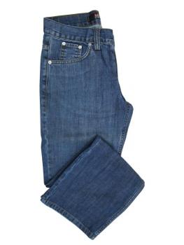 Klassische Herren Jeans Hose Blau
