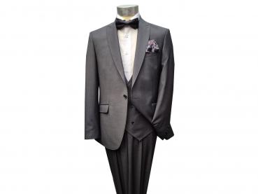 Regular Fit Herren Anzug mit Weste Kurzgrößen