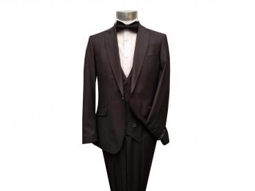 Regular Fit Herren Anzug mit Weste Kurzgrößen