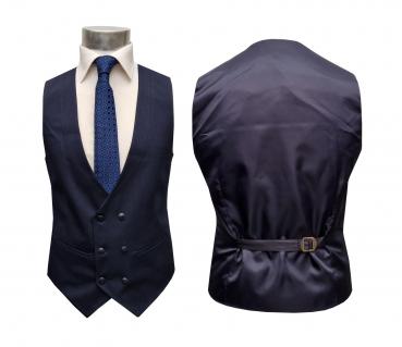 Strukturierte Slim Fit Herrenanzug mit Weste