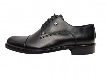 Bequem Schwarze Herrenschuhe Echtleder