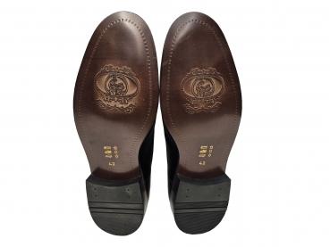 Bequem Schwarze Herrenschuhe Echtleder