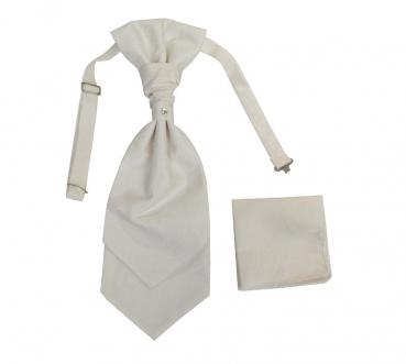 Plastron (Krawatte) mit Einstecktuch