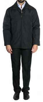 Herren Herbst WinterJacke Parka Schwarz