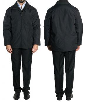 Herren Herbst WinterJacke Parka Schwarz