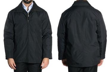 Herren Herbst WinterJacke Parka Schwarz