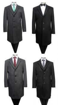 Herren Woll Mantel knielang