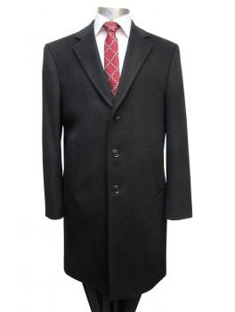 Herren Woll Mantel knielang