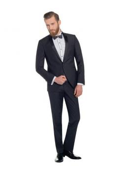 Hochzeitsanzug Herren 2-teilig Schwarz