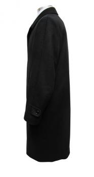 Herren Mantel lang Schwarz Übergröße