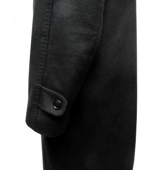 Herren Mantel lang Schwarz Übergröße