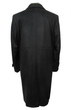 Herren Mantel lang Schwarz Übergröße