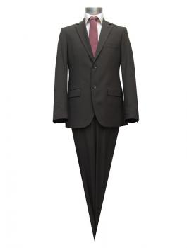 Herren Anzug 2 Schlitz Taupe Braun 46
