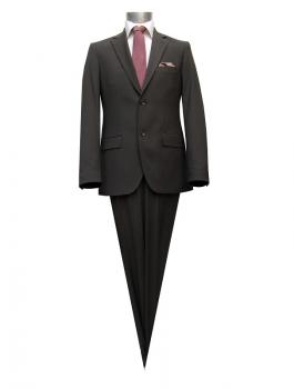 Herren Anzug 2 Schlitz Taupe Braun 46