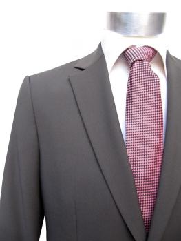 Herren Anzug 2 Schlitz Taupe Braun 46