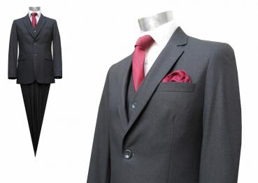 Herren Anzug 3-Teilig 120s Anthrazit
