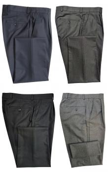 Herren Bundfaltenhose Anzughose Regular