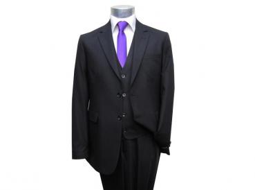 Herren Anzug 3 teilig Schwarz
