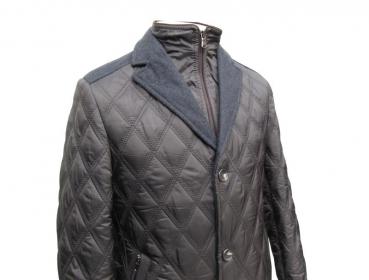 Herren Übergangsjacke Steppjacke Doppelkragen