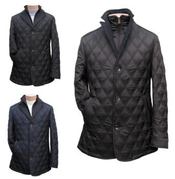 Herren Übergangsjacke Steppjacke Doppelkragen