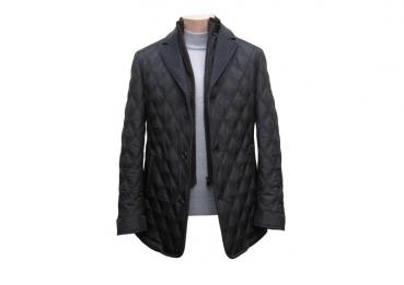 Herren Übergangsjacke Steppjacke Doppelkragen