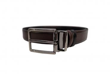 Wendegürtel Leder Braun/Schwarz, Blau/Schwarz