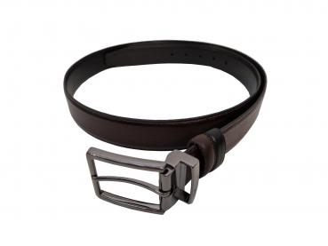 Wendegürtel Leder Braun/Schwarz, Blau/Schwarz