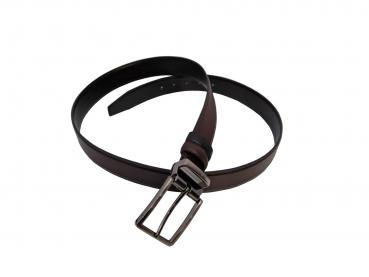 Wendegürtel Leder Braun/Schwarz, Blau/Schwarz