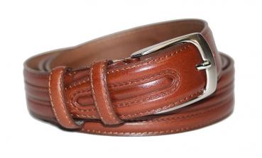 Herren Leder Gürtel gemustert