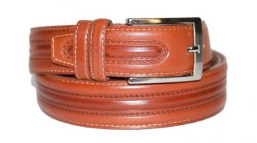 Herren Leder Gürtel gemustert