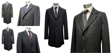 Herrenmantel Knielange Wollmantel für jeden Anlass