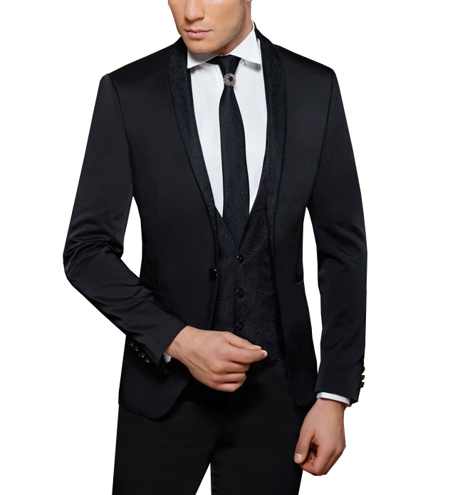 Finden Sie Top-Angebote für Herren Anzug Klassisch 4-teilig Schwarz bei