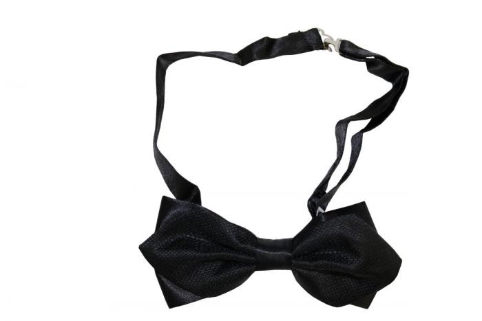 Herren Schleife Fliege Uni gemustert 2-Lagig