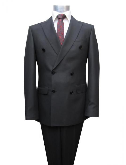 Zweireiher Herrenanzug Slim Fit Gentlemen Anzug