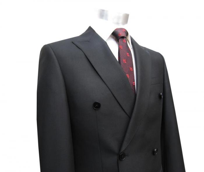 Zweireiher Herrenanzug Slim Fit Gentlemen Anzug