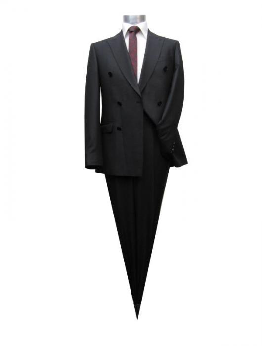 Zweireiher Herrenanzug Slim Fit Gentlemen Anzug
