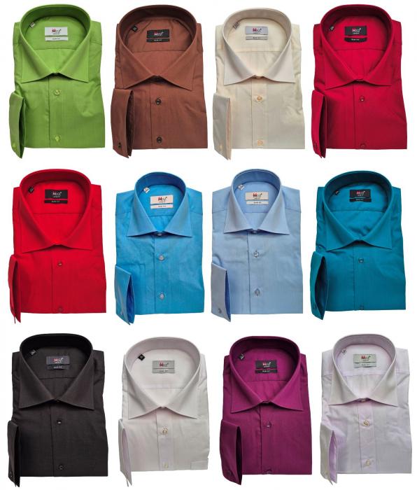 Herren extra lang arm Hemd Slim-fit Schlanke Größen